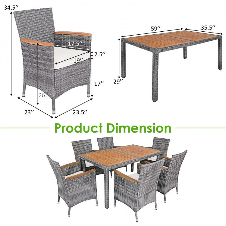 C159 - 6 Person Outdoor Dining Sets