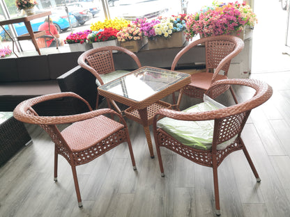 C41 - 2 Person Round/Square Outdoor Dining Set