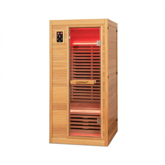 Single Person Far Infrared Wooden Sauna for Home