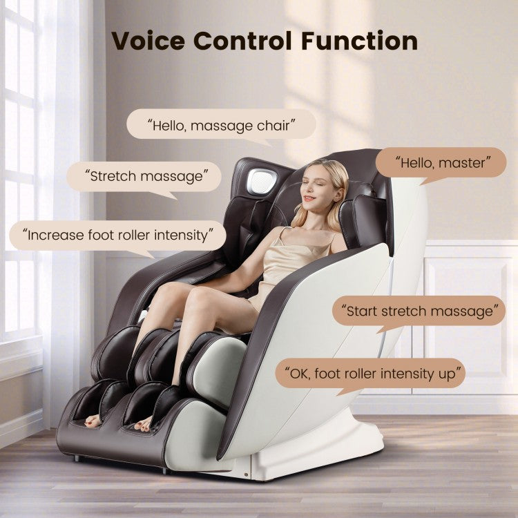 Full Body Zero Gravity Massage Chair with SL Track Airbags Heating