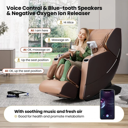 W330WL 3D SL Track Full Body Massage Chair Zero Gravity Electric Massage Recliner