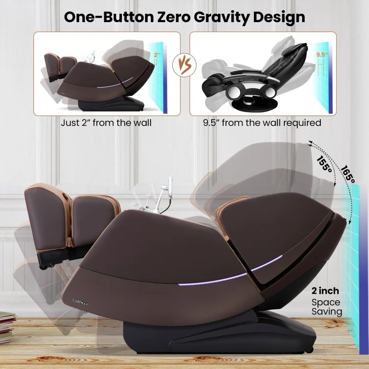 W330WL 3D SL Track Full Body Massage Chair Zero Gravity Electric Massage Recliner