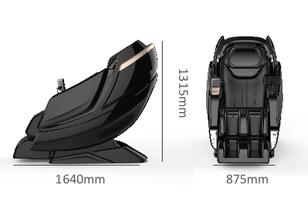 A128: Dual-Core 6D Pro Ergonomics Auto Zero Gravity Full Body Massage Chair Recliner