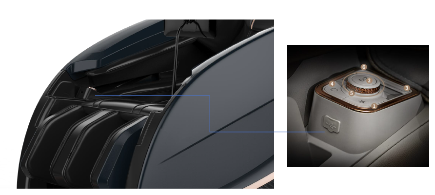 YA122U 5D Sonic Wave SL Track Full Body Zero Gravity Massage Chair with Blind Spot Monitoring