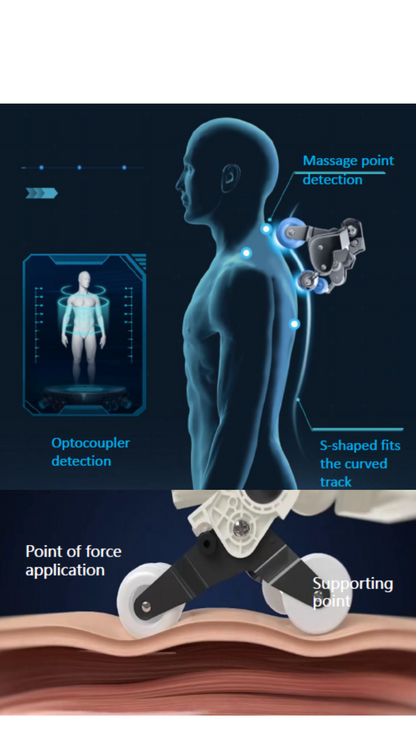 BH-A268 4D Full Body SL Track AI Deep Tissue Massage Chair with Foot Extension and Body Scanning